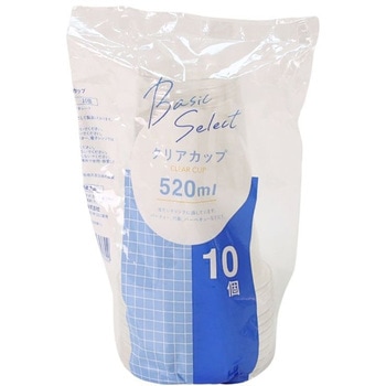 ベーシックセレクト クリアカップ 520ml/10個入 - 大和物産