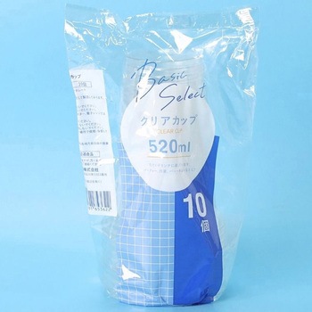 ベーシックセレクト クリアカップ 520ml/10個入 - 大和物産