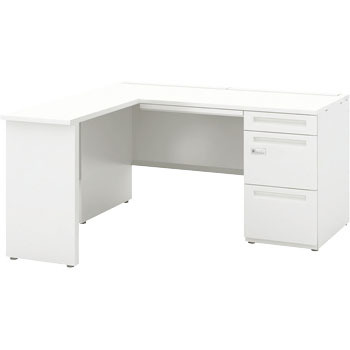 5-111-2830 スカエナ Kタイプ L型片袖デスク パネル脚(ダイヤル錠) 内田洋行 60437694