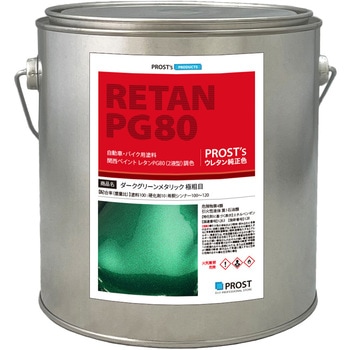 関西ペイントPG80 ダークグリーンメタリック(極粗目) PROST's