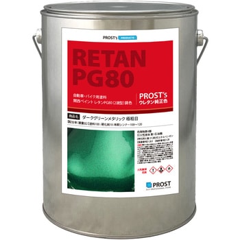 関西ペイントPG80 ダークグリーンメタリック(極粗目) PROST's