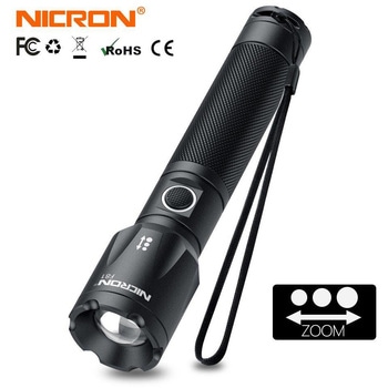高輝度フォーカスハンディLEDライト 充電式 Nicron(ニクロン)