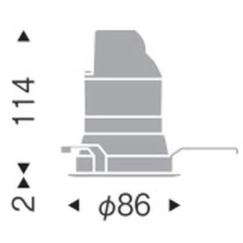 ベースダウンライト 鏡面マットコーン - ENDO(遠藤照明)