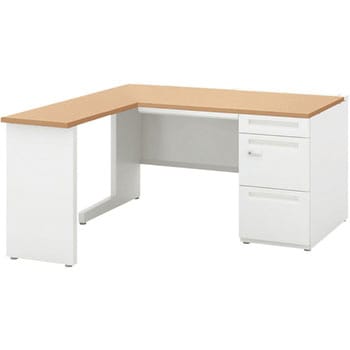 スカエナ Kタイプ L型片袖デスク(ダイヤル錠) 内田洋行