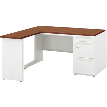 スカエナ Kタイプ L型片袖デスク(ダイヤル錠) 内田洋行