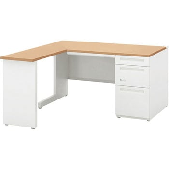 スカエナ Kタイプ L型片袖デスク(ダイヤル錠) 内田洋行