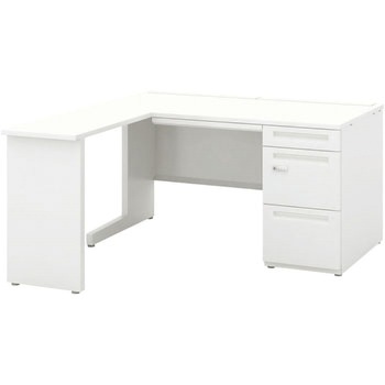 スカエナ Kタイプ L型片袖デスク(ダイヤル錠) 内田洋行