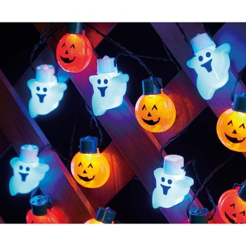 秋のディスプレイ・装飾用品 LEDハロウィンガーランドライト10連 ストア・エキスプレス