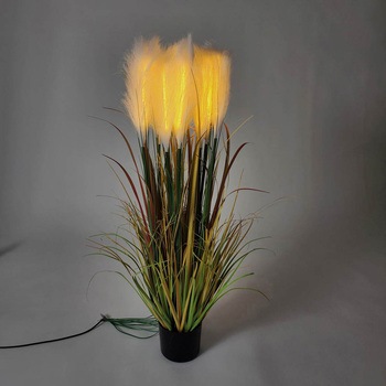 秋のディスプレイ・装飾用品 LEDパンパスグラス 高さ12cm ストア・エキスプレス