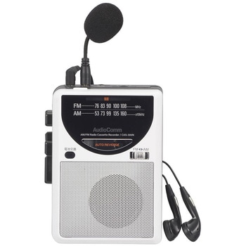ラジオ付カセットレコーダー AM/FM 録音再生 オートリバース オーム電機