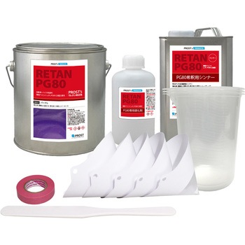 pg80-pup-3-s 関西ペイントPG80 パープル 3kgセット(シンナー/硬化剤/道具付) PROST's 60452345
