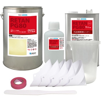 関西ペイントPG80 クリームイエロー 7kgセット(シンナー/硬化剤/道具付) - PROST's