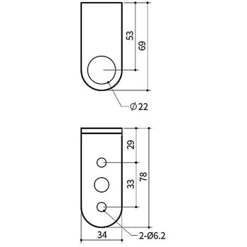積層信号灯 PTE-AM用L金具 MENICS