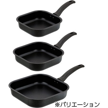 四角すぎる!フライパン IH リブプラス