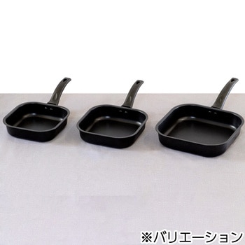 四角すぎる!フライパン IH リブプラス