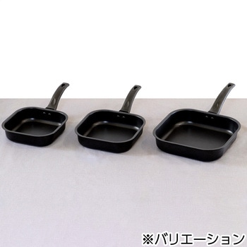四角すぎる!フライパン IH リブプラス