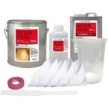 関西ペイントPG80 ブロンズメタリック(極粗目)4kgセット(シンナー/硬化剤/道具付) PROST's