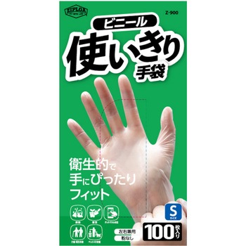 ビニール使いきり手袋 100枚入り コーコス信岡