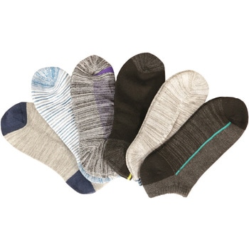 速暖 底パイルアンクルソックス 6足組 - コーコス信岡