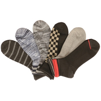 速暖 底パイルクォーターソックス 6足組 - コーコス信岡