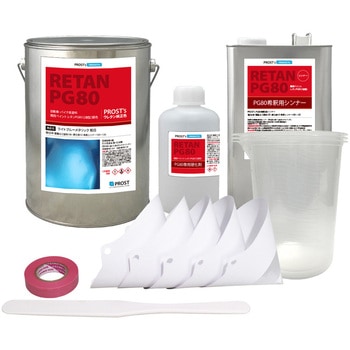 関西ペイントPG80 ライトブルーメタリック(粗目) 5kgセット(シンナー/硬化剤/道具付) PROST's