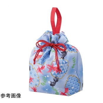 手提げ巾着袋 六花 りっか 金魚柄 20枚 - ノーブランド