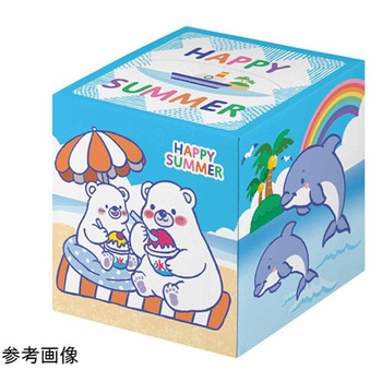 ノベルティ ハッピーサマーペーパー ティッシュ 50個 - ノーブランド