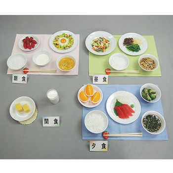 フードモデル 健康な高齢者の献立1500Kcalごはんセット イワイサンプル