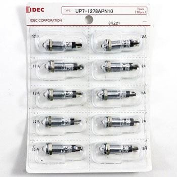 UPシリーズ LED式小形表示灯Φ7(丸突形 抵抗内蔵) - IDEC(和泉電気)