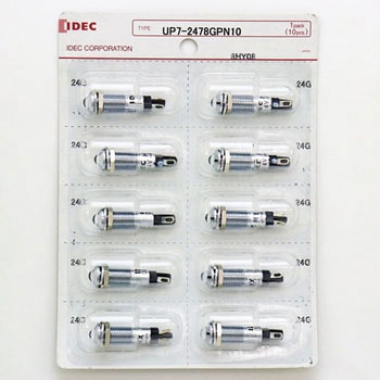 UPシリーズ LED式小形表示灯Φ7(丸突形 抵抗内蔵) - IDEC(和泉電気)