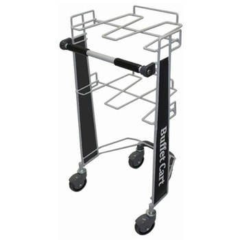 ビュッフェカート シルバー W526×D483×H937mm 大和産業