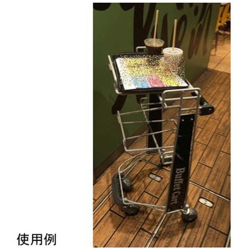 ビュッフェカート シルバー W526×D483×H937mm 大和産業