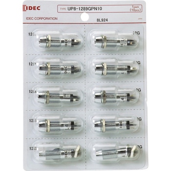 UPシリーズ LED式小形表示灯Φ8(フード形 抵抗内蔵) IDEC(和泉電気)