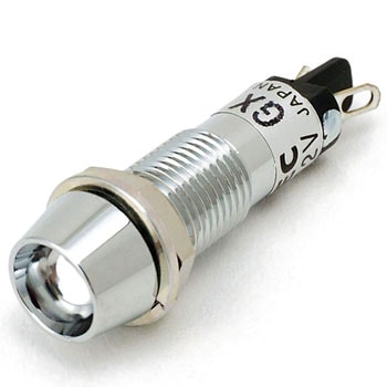 UPシリーズ LED式小形表示灯Φ8(フード形 抵抗内蔵) IDEC(和泉電気)