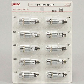 UPシリーズ LED式小形表示灯Φ8(フード形 抵抗内蔵) IDEC(和泉電気)