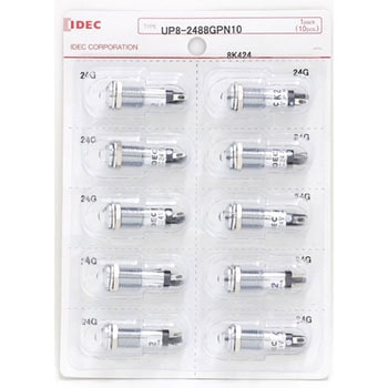 UPシリーズ LED式小形表示灯Φ8(丸突形 抵抗内蔵) IDEC(和泉電気)