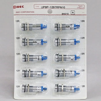 UPシリーズ LED式小形表示灯Φ9(丸平形 抵抗内蔵) IDEC(和泉電気)