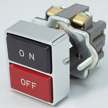 Φ25 TWSシリーズ 押ボタンスイッチ(角形2点式) 自動復帰形 IDEC(和泉 