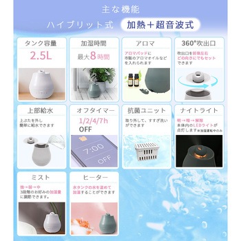 ハイブリッド加湿器 YUASA(ユアサ)