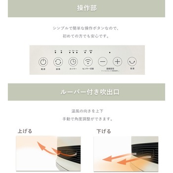 首振り 大風量セラミックヒーター YUASA(ユアサ)