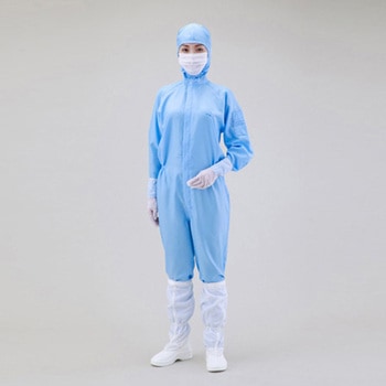 無塵衣・AS197C フード付きツナギ服 アズワン