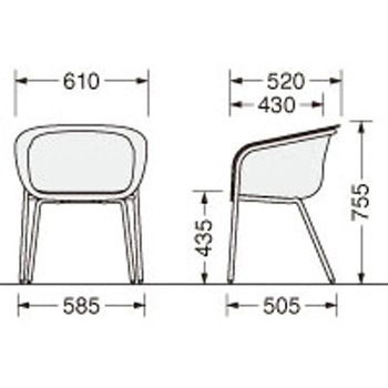 ラウンジ用チェアー LION (ライオン事務器)