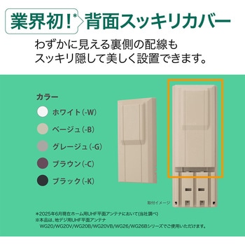 平面アンテナ用背面スッキリカバー ベージュ色 サン電子