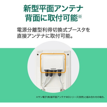 電源分離型利得切換式CS・BS・UHFブースタ - サン電子