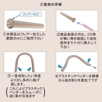 プラスチックベンダー 冷媒管曲げ工具 2m オーム電機