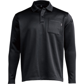 0450ウォームフィットロングポロシャツ シンメン