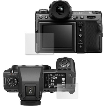 液晶保護フィルム FUJIFILM GFX100 II [ 液晶用 サブ用 2枚セット ] 指紋防止 互換品 メディアカバーマーケット