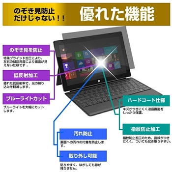 覗き見防止 プライバシー フィルター 富士通 LIFEBOOK U9313/R U9313/N FMV-NPF6 互換品 法人向け はめ込み型 液晶 保護 フィルム 180度 のぞき見防止 メディアカバーマーケット