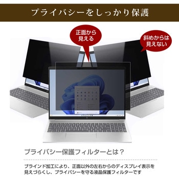 覗き見防止 プライバシー フィルター レッツノート SR / QR シリーズ CF-SR3 SR4 SC6 / CF-QR4  互換品 のぞき見防止フィルター 直貼り式 メディアカバーマーケット