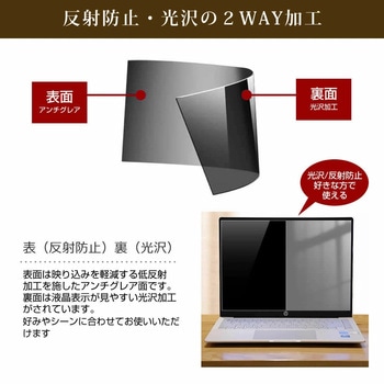 覗き見防止 プライバシー フィルター レッツノート SR / QR シリーズ CF-SR3 SR4 SC6 / CF-QR4  互換品 のぞき見防止フィルター 直貼り式 メディアカバーマーケット